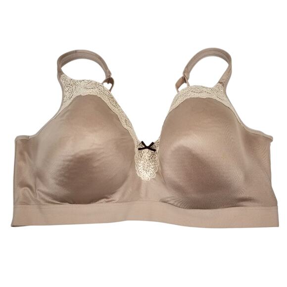 Cacique Women's Modern Balconette Underwire Lace Detail Bra Nude Tan Size 42DDD - Picture 1 of 6